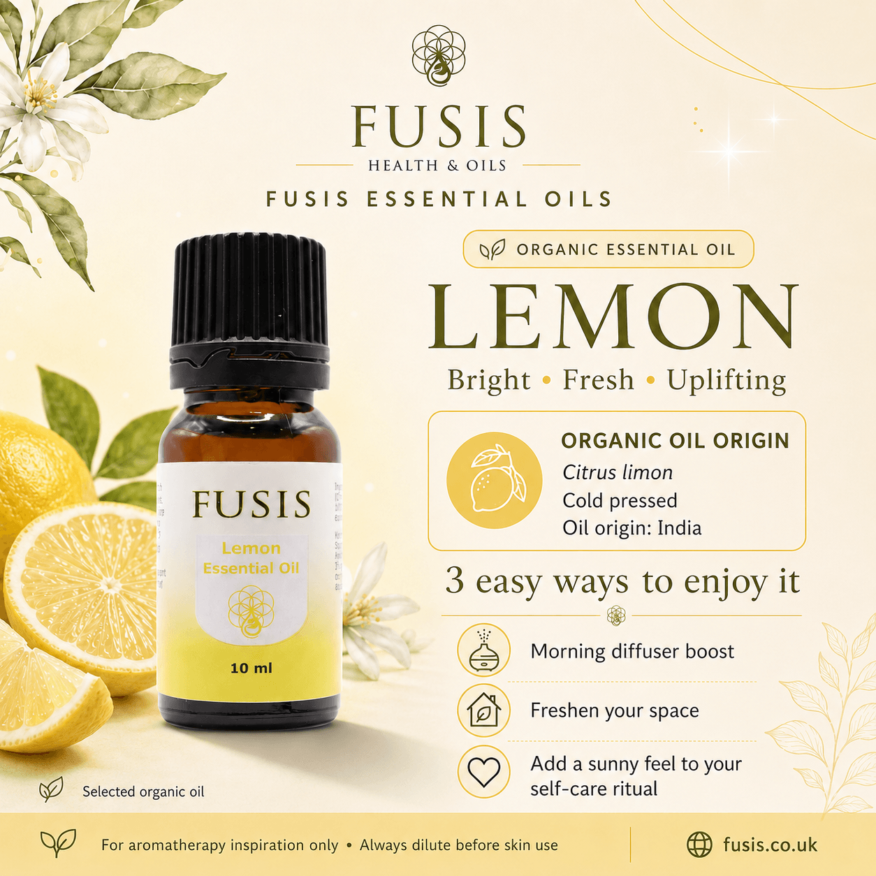fusis lemon essential oil