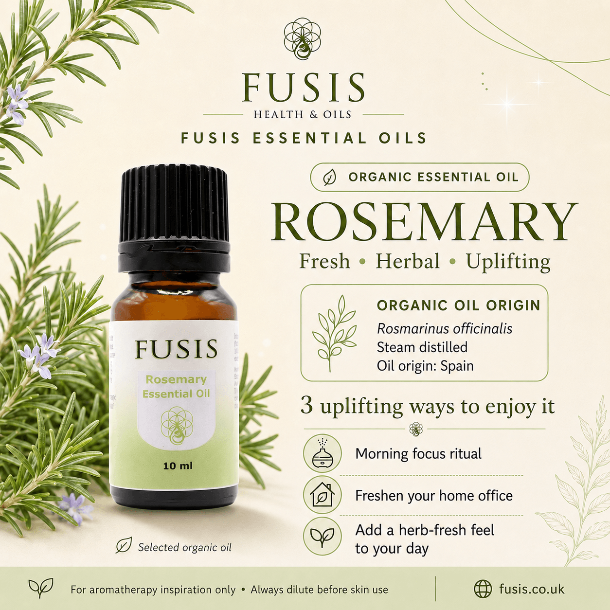 fusis rosemary essential oil